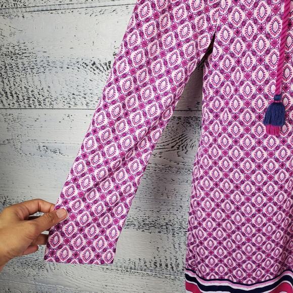 Talbots Cabana Life Sapphire Hooded Beach Cover-Up UPF 50+ Sz S Resort Vacation - Picture 5 of 11